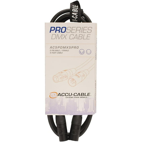 American DJ AC5PDMX5PRO 5 ft. 5-Pin Pro PVC Jacket DMX Cable