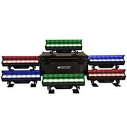 American DJ ADJ ElectraPix Bar 8 Pak 6 DMX RGBAL+UV Bar Lights w/ Flight Case
