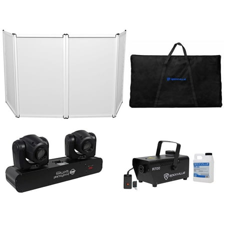American DJ ADJ Inno Pocket Spot Twins Dual LED Moving Head Lights+Facade+Fogger