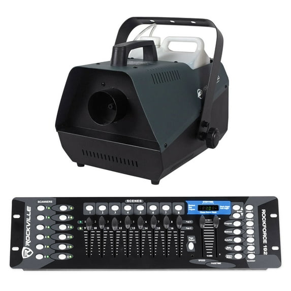 American DJ Fog Fury 3000 Fog Machine With Wired Remote+192-Ch DMX Controller