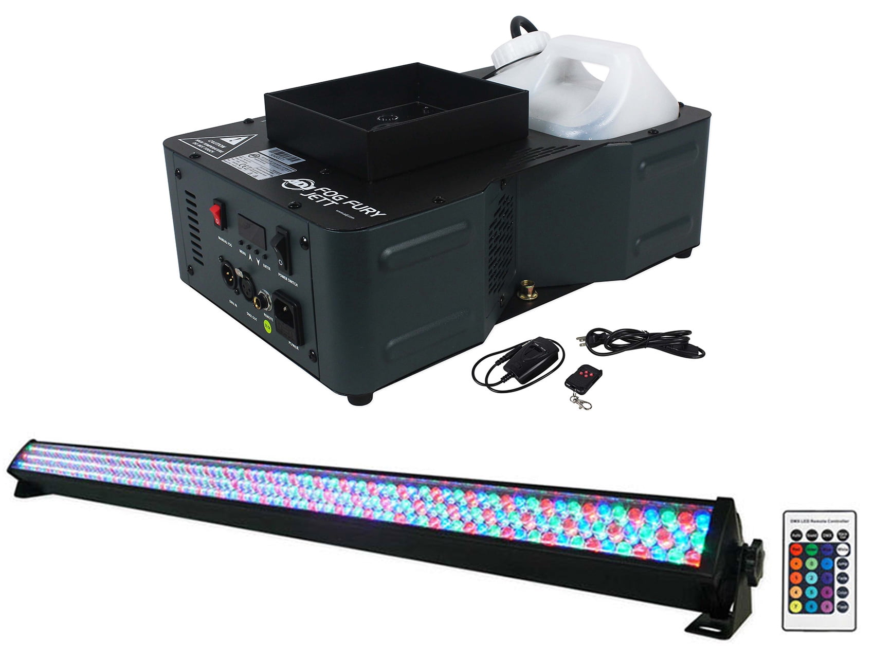 American DJ Fog Fury Jett 700W Vertical Fog Machine w/LED+DMX+Remote+ROCKSTRIP