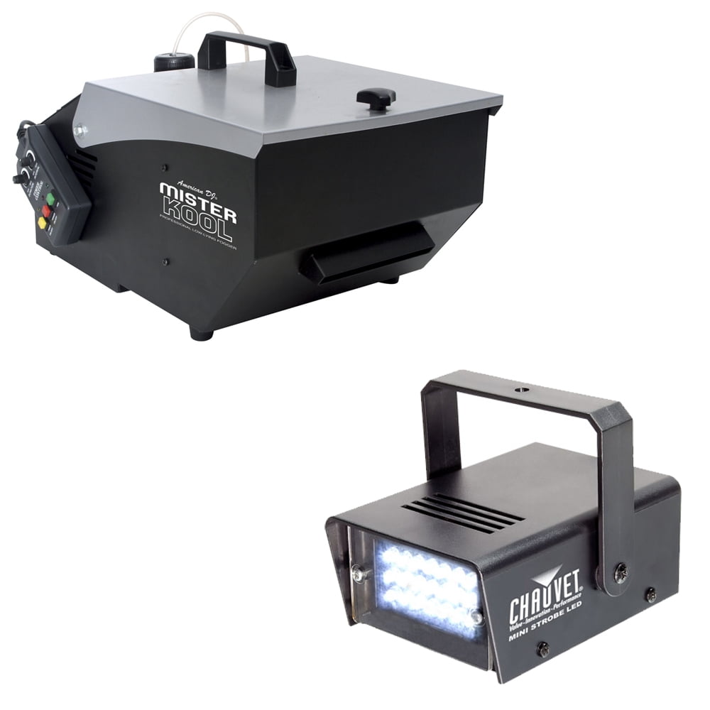 American DJ Mister Kool Low-Lying Fog Effect Machine w/ Mini Strobe LED Fixture