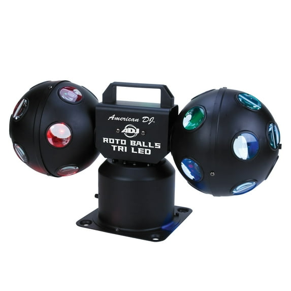 American DJ ROTO BALLS TRI LED Dual Rotating Ball With 60 Sound Activated Beams