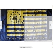 American DONT TREAD ON FREEDOM GADSDEN FLAG VINTAGE Tactical USA 3X5 FLAGS