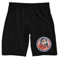 thumbnail image 1 of American Dad A Man Who Will Stop At Nothing Men's Black Lounge Shorts-L, 1 of 5