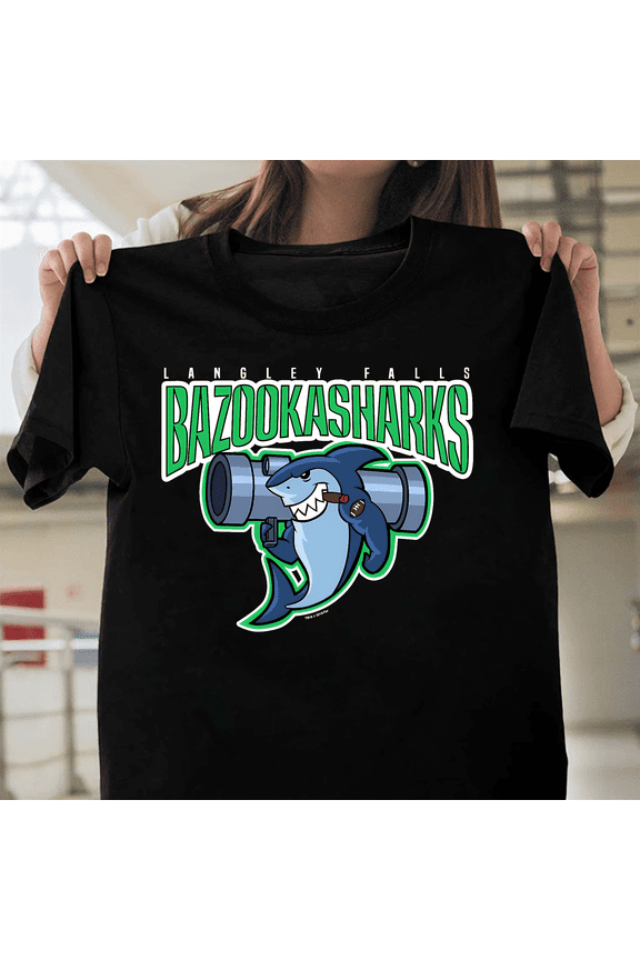 American Dad Bazooka Sharks Arena Football Team Stan Smith Cartoon Art V40741 Unisex T-Shirt, Size Up to 5XL