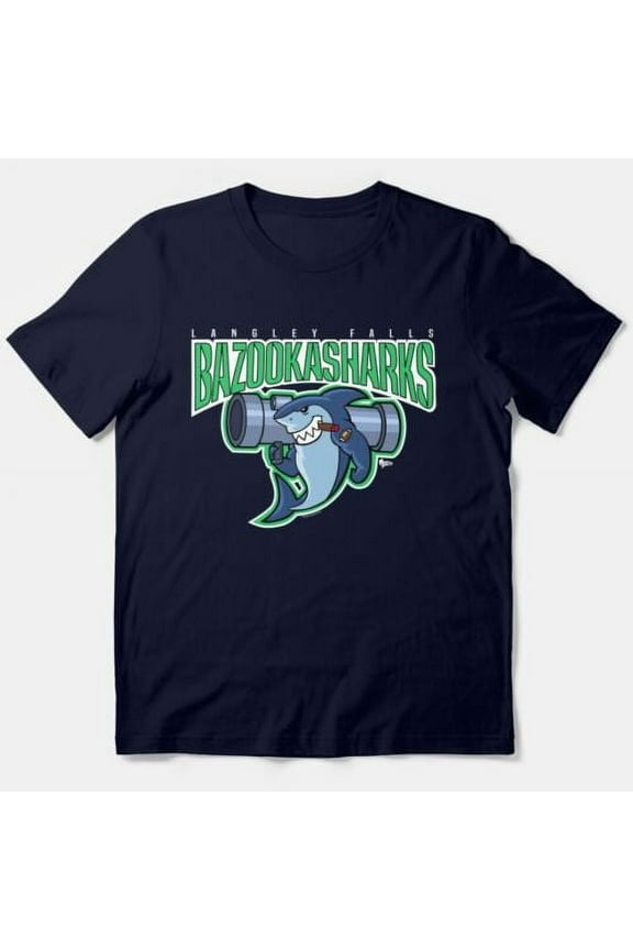 American Dad Bazooka Sharks Logo T-Shirt