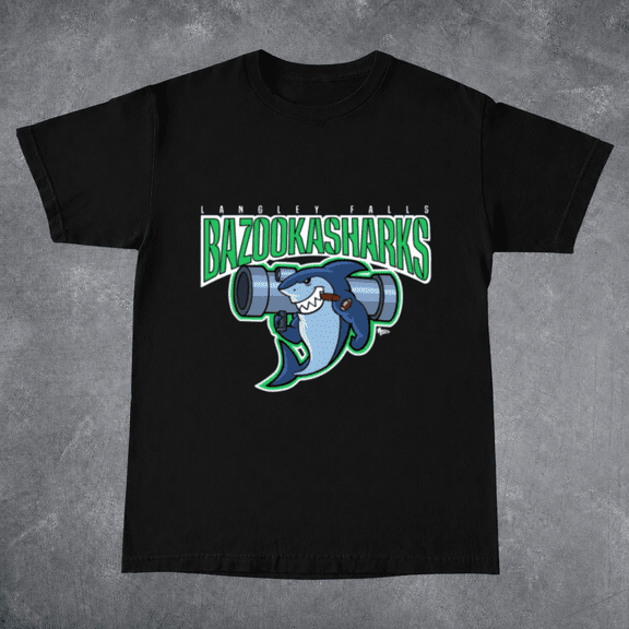 American Dad Bazooka Sharks Logo TV Show Fan Apparel Gift Unisex T-ShirtPlus Size S–5XL Available