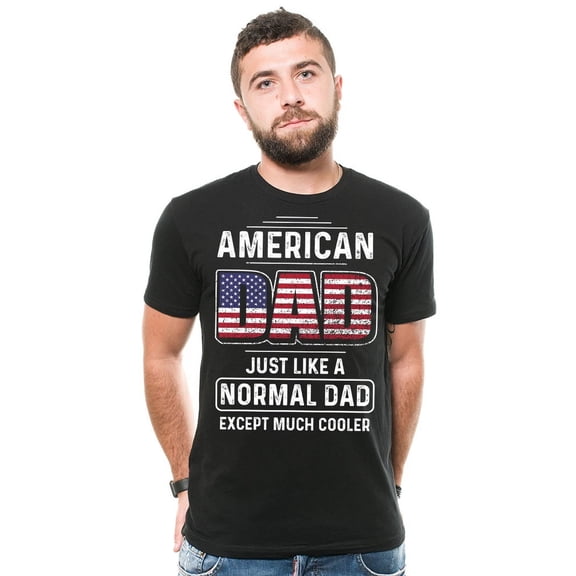 American Dad Fathers Day Gift Mens Funny Shirt Father's Day Shirt