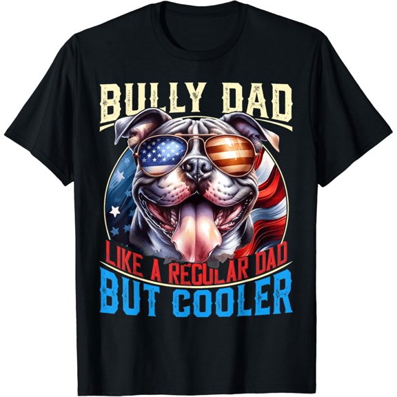 American Dad Like A Regular Dad But Cooler Dog Dad T-Shirt