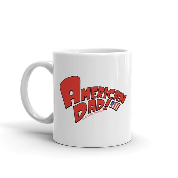 American Dad Logo White Mug