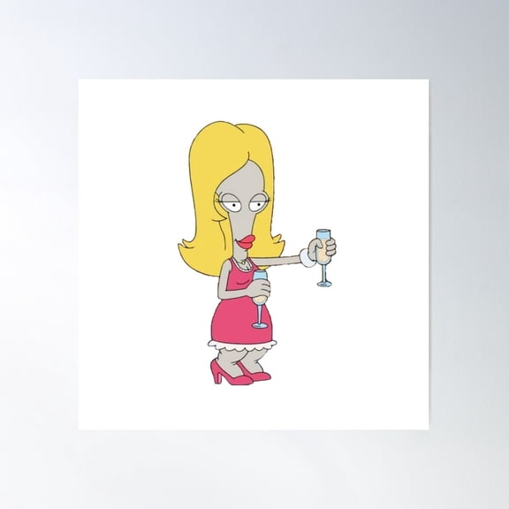 American Dad Roger As Francine Poster Wall Art, Modern Wall Decor For Living Room Bedroom, 24x24 UNFRAMED