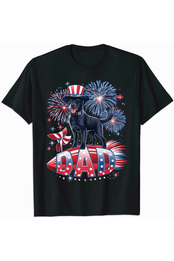 American Dad T-Shirt Patriotic USA Flag Tee