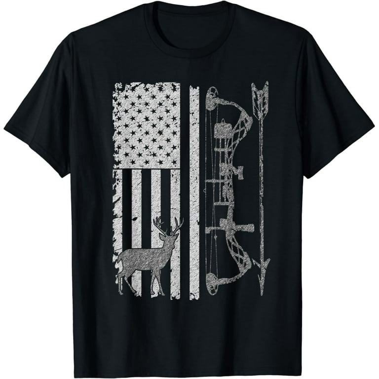 American Deer Hunting Bow Hunter Flag Accessories Gift Shirt American Deer Hunting Bow Hunter Flag Accessories Gift Shirt