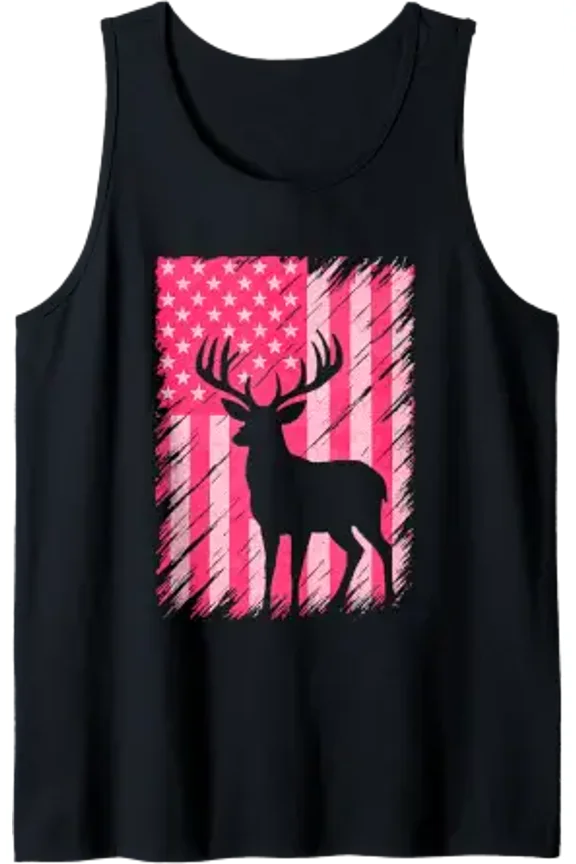American Deer Hunting Camouflage Hunter Tank Top Size S-3XL