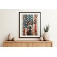 thumbnail image 1 of American Deer Print, Deer With American Flag Wall Art, American Flag Print, Patriotic Wall Decor, Usa Deer Home Decor, Vintage Usa Artwork Wall Art, Modern Wall Decor, 16x24 UNFRAMED, 1 of 2