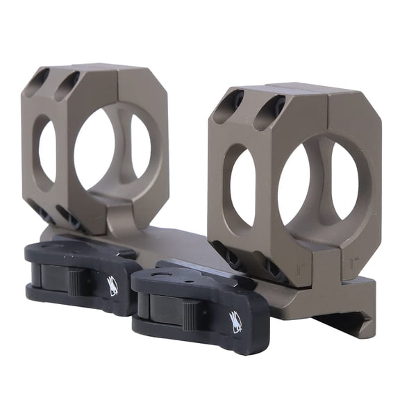 American Defense AD-RECON-SL 20 MOA Scope Mount, 1" Rings, QD Auto Lock Lever, Hard Coat Anodized, 6061 T6 Aluminum, FDE (AD-RECON-SL-20MOA-1-FDE-STD)