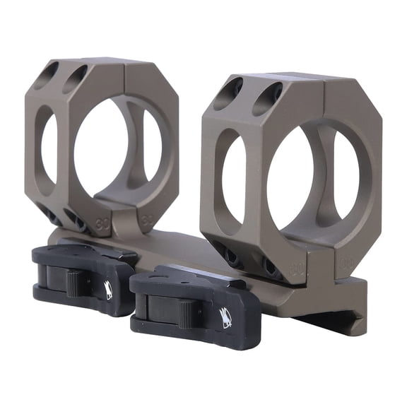 American Defense AD-RECON-SL 30 MOA Scope Mount, 30mm Rings, QD Auto Lock Lever, 6061 T6 Aluminum, Hard Coat T3 Mil-Spec Anodize, Low-Profile Design, FDE Finish (AD-RECON-SL30MOA30STDFDE)
