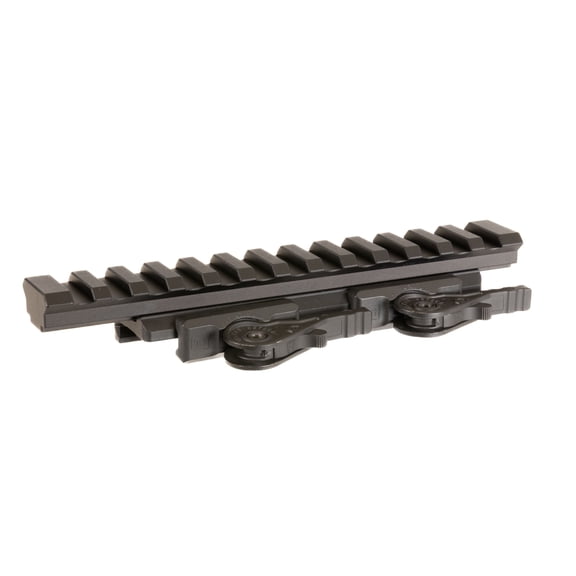 ADM AD-1700 Black Riser with Ti Levers, 0.60" Rise, 5.5" Length, Quick-Detach Pick Rail, Compatible with EOTECH HWS and Magnifier Combos (AD-1700-XLR-TL)
