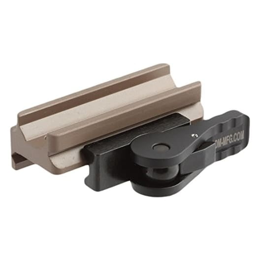 ADM AD-B2 Medium FDE Modular Base with STD Lever, Cant Mount for Mini ACOG, Sightmark, Primary Arms Scopes, 6061 T6 Aluminum, T3 Mil-Spec Anodized (AD-B2-FDE-STD)