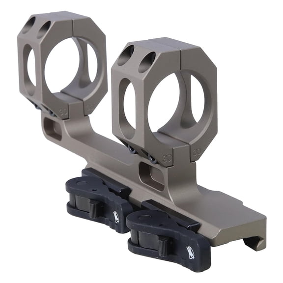 American Defense Manufacturing AD-RECON 30mm Scope Mount, 1.63" NV Height, 2" Offset, Dual QD Lever, FDE (AD-RECON-M-30-FDE-STD)