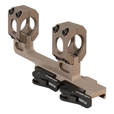 American Defense Manufacturing AD-RECON-H 1" cant Scope Mount, FDE, QD Auto Lock Lever, 2" Offset, 6061 T6 Aluminum (AD-RECON-H-1-FDE-STD)