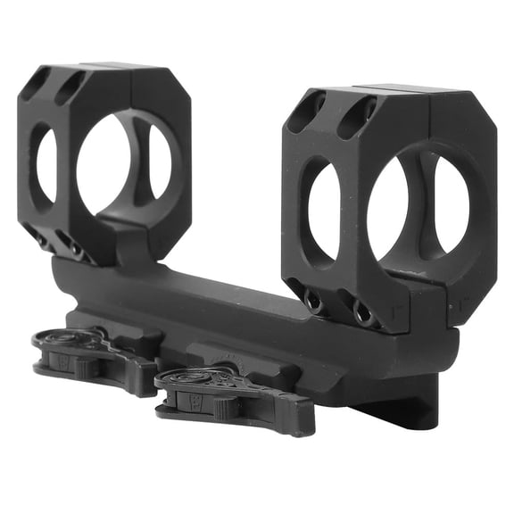 American Defense Manufacturing AD-RECON-SW 1" 20 MOA Wide Spaced Scope Mount, QD Auto Lock, Hard Coat Anodized, Black (AD-RECON-SW-20MOA-1-TL)
