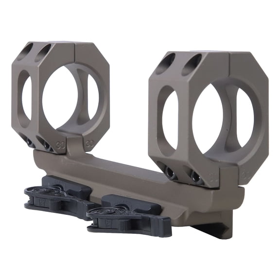 American Defense Manufacturing AD-RECON-SW 30 mm 20 MOA Wide Spaced Scope Mount, Flat Dark Earth, QD Auto Lock Lever, 6061 T6 Aluminum, Sporting Bolt Action and  Compatible