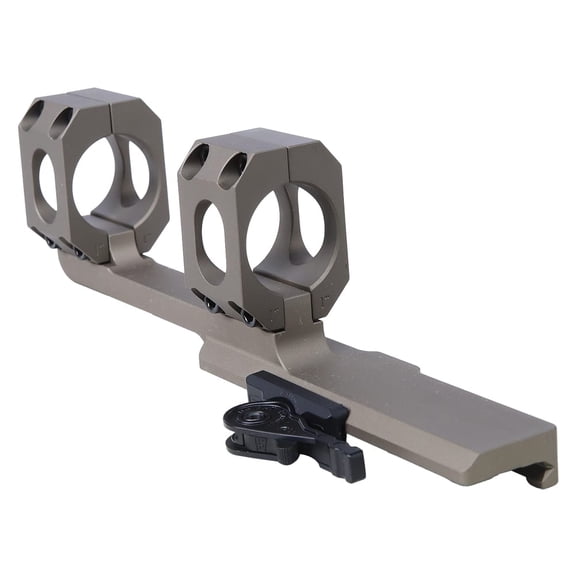 American Defense Manufacturing AD-SCOUT-X 1" Single QD Lever Scope Mount, 3" Offset, FDE, Precision Machined, Hard Coat Anodized, Made in USA (AD-SCOUT-X-1-FDE-TL)