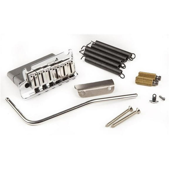 Fender Bridge Assembly for Left-Handed American Deluxe and Ultra Stratocaster Guitars ('86-Present), Polished Steel