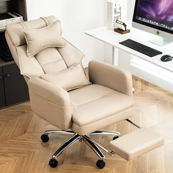 American Design, 155° Reclining Office Chair with Headrest / Have a Relaxed Lunch Break in Office