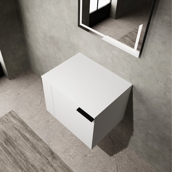 American Design Idea - Combinable Bathroom Vanity Set - Big Bathroom Space Application - White Engineered Set