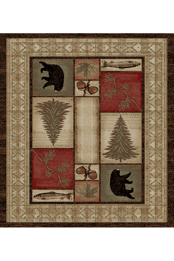 American Destination Trail Creek Multi Area Rug 5x8