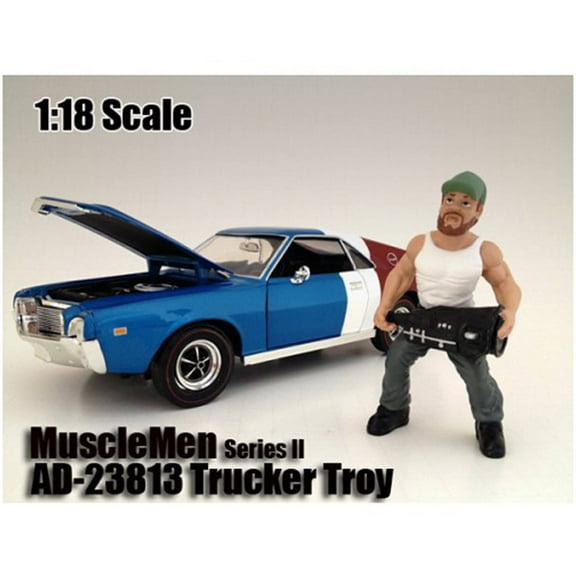 Musclemen Trucker Troy" Figure For 1:18 Scale Models by American Diorama"
