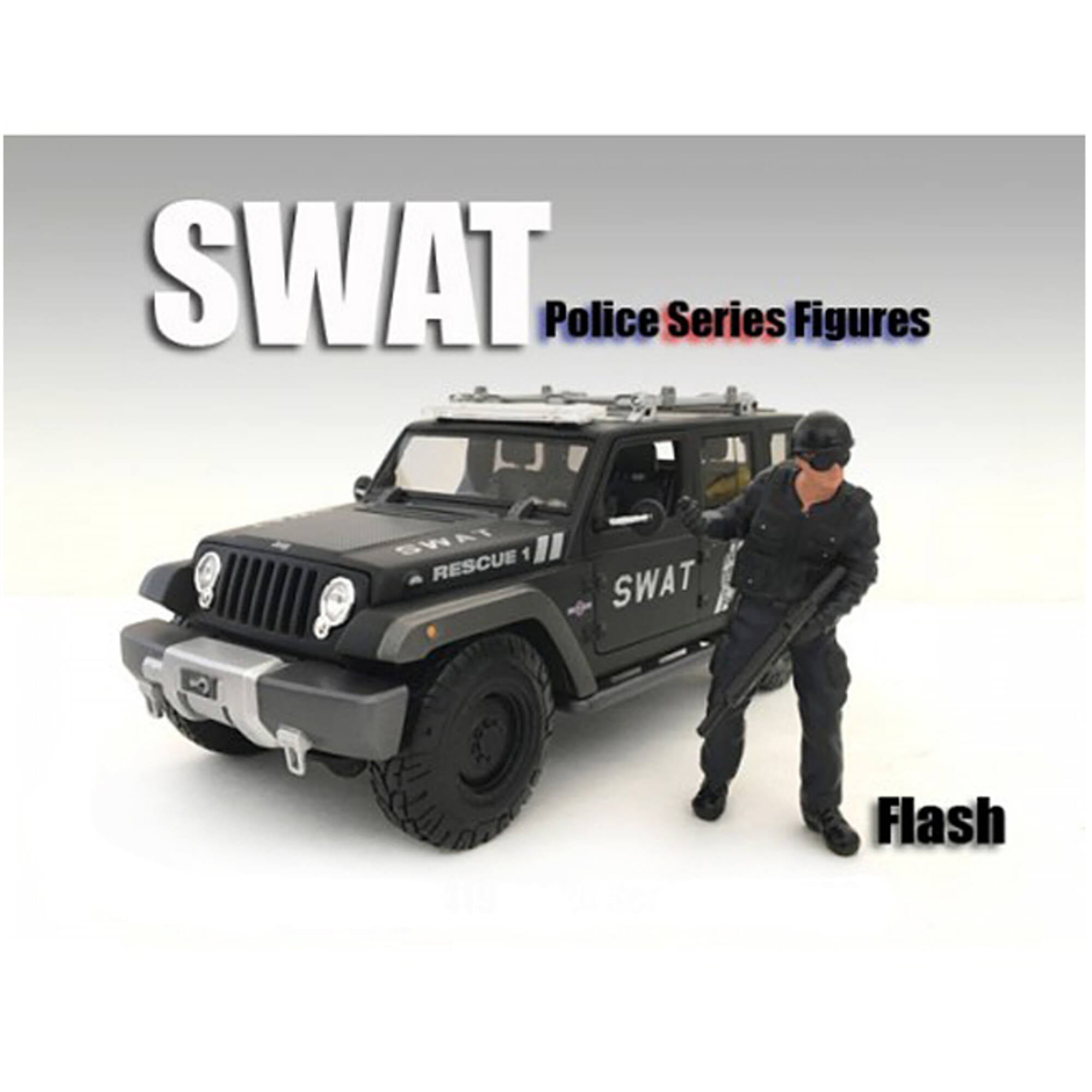 Swat Flashdeck SWAT Team Flash Figure For 1:18 Scale Models by American Diorama ...
