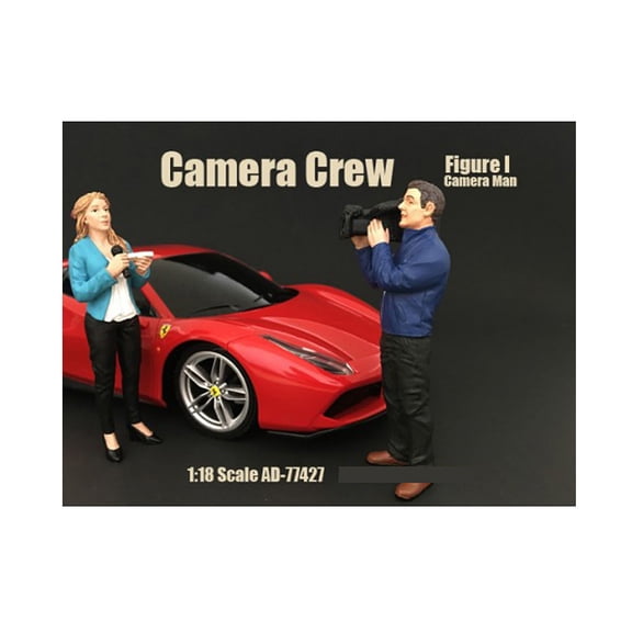 Camera Man Figurine I "Camera Crew" for 1/18 Scale Models by American Diorama