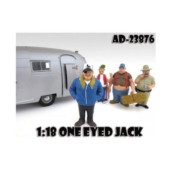 American Diorama One Eyed Jack Trailer Park Figure for 1-18 Scale Diecast Model Cars