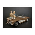 thumbnail image 1 of Diecast Seated Couple Release III, 2 piece Figurine Set for 1/24 Scale Models by American Diorama, 1 of 3