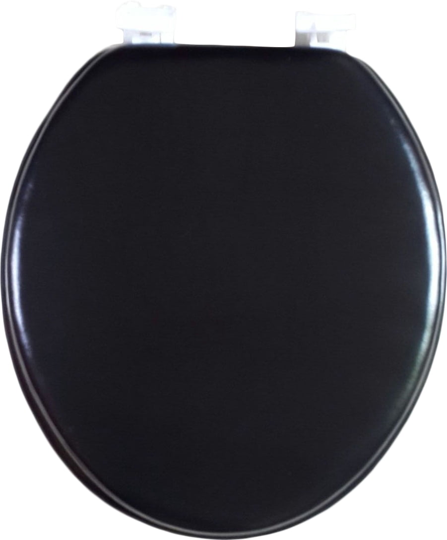 American Dream Home Goods Dream Bath Black Round MDF Toilet Seat