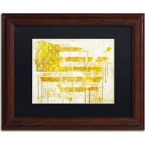 "American Dream I" Canvas Art by Color Bakery, Black Matte, Wood Frame