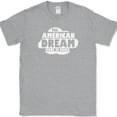 thumbnail image 1 of American Dream Made In China T-Shirt Funny Fake Life Reality Humor USA Tee - Heather Grey, 4XL, 1 of 1