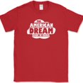 thumbnail image 1 of American Dream Made In China T-Shirt Funny Fake Life Reality Humor USA Tee - Red, L, 1 of 1