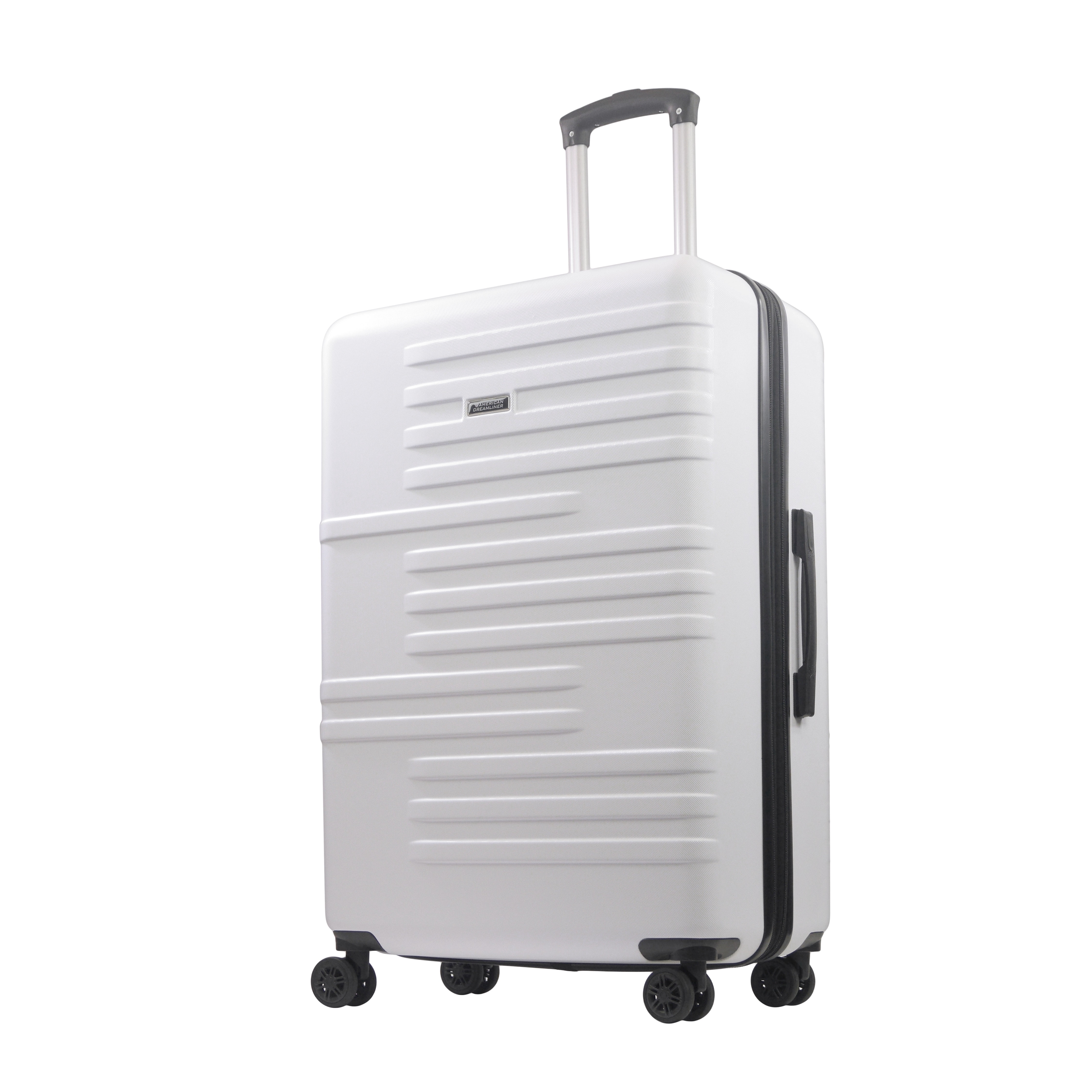 American Dreamliner 30 Inch Rolling Luggage, Hardshell Suitcase with Spinner Wheels, White