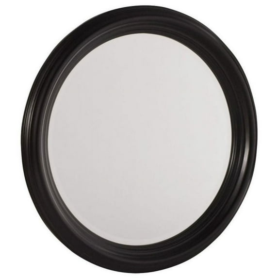 American Drew Camden Black Collection Round Mirror