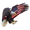 American Eagle American Flag 2.0 Large Decal 24" x 21" in size