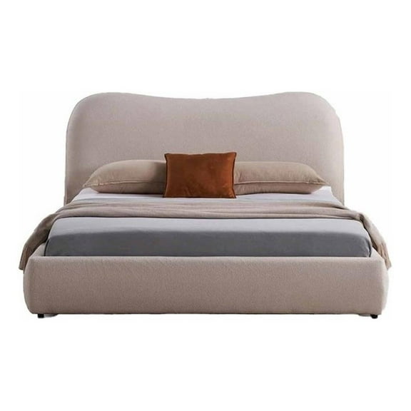 American Eagle B-D080-CK Modern Contemporary Ivory Fabric California King Bed