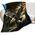 American Eagle Blanket Bald Eagle Throw Blanket Eagle Gifts and Decor