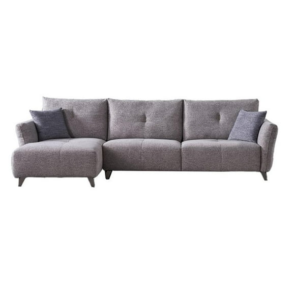 American Eagle Design AE-L2377R Modern Soft Gray Fabric Sectional Sofa Set