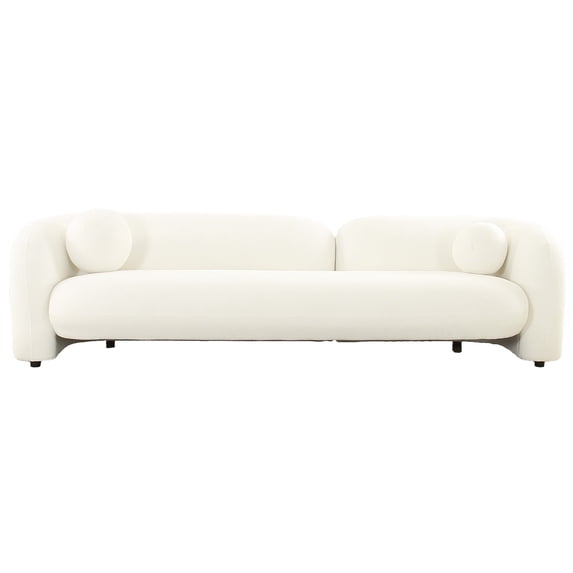 American Eagle Design AE3810-4S Ivory Fabric Extra Long Sofa
