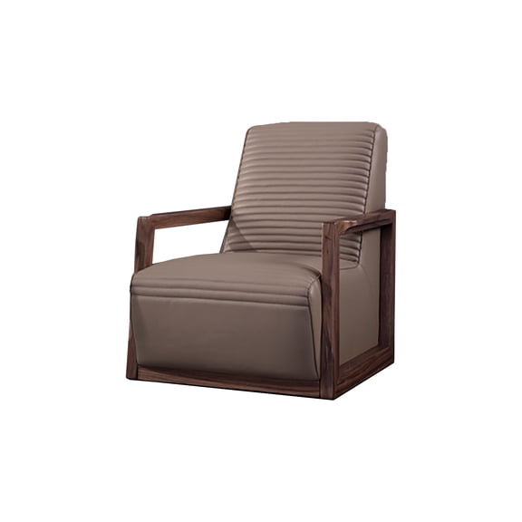American Eagle EK-CH05-TAN Modern Chic Tan Genuine Leather Accent Chair